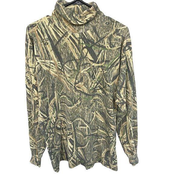 Vintage Sasquatch Mossy Oak Shadow Grass Turtleneck Adult Large Hunting USA 90s - Picture 1 of 10